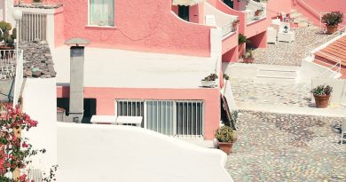 a pink building with a sign that says hotel terme