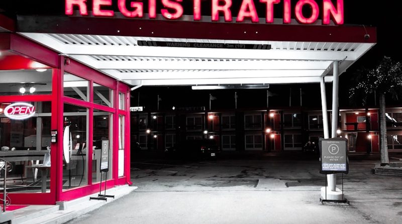 Registration neon signage