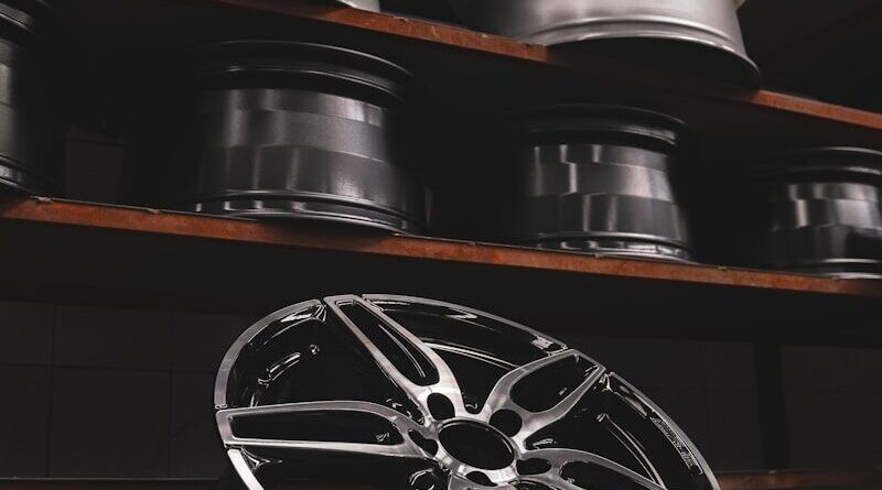 black and silver car wheel