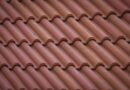 brown roof tiles in close up photography